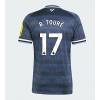 Camiseta Newcastle United Bazoumana Toure #17 Segunda Equipación Replica 2026-27 mangas cortas